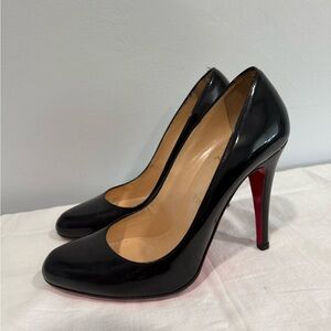 Christian Louboutin Black and Red Stiletto Heels